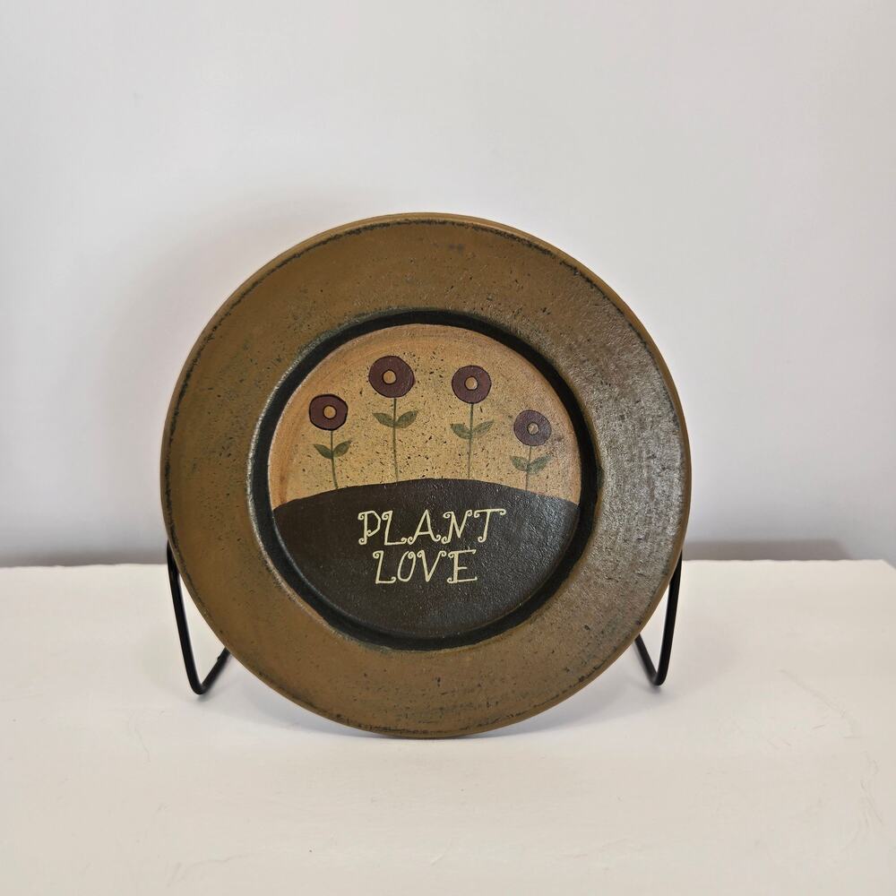 Plant Love Plate by Barbara Lloyd